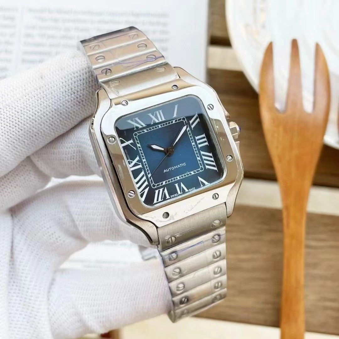 Automatic Roman Numeral Blue Balloon Watch