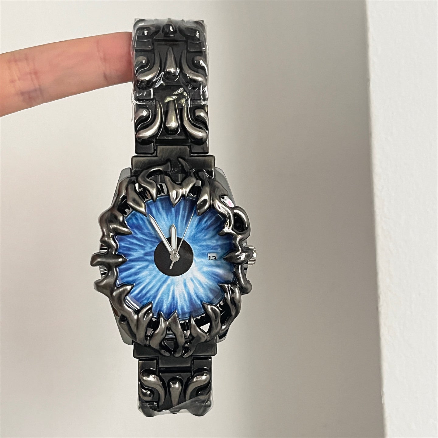 Gothic Devil Eye Embossed Dial Watch