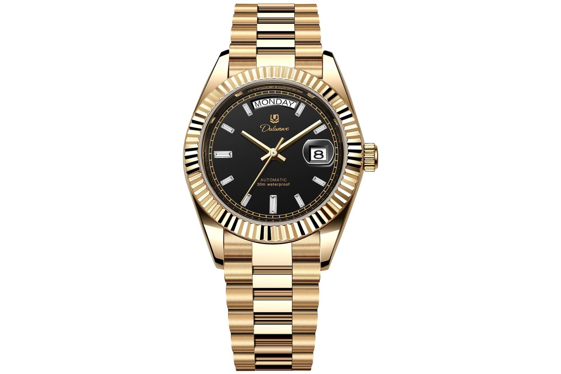 Automatic Calendar Mens Watch Stainless Steel