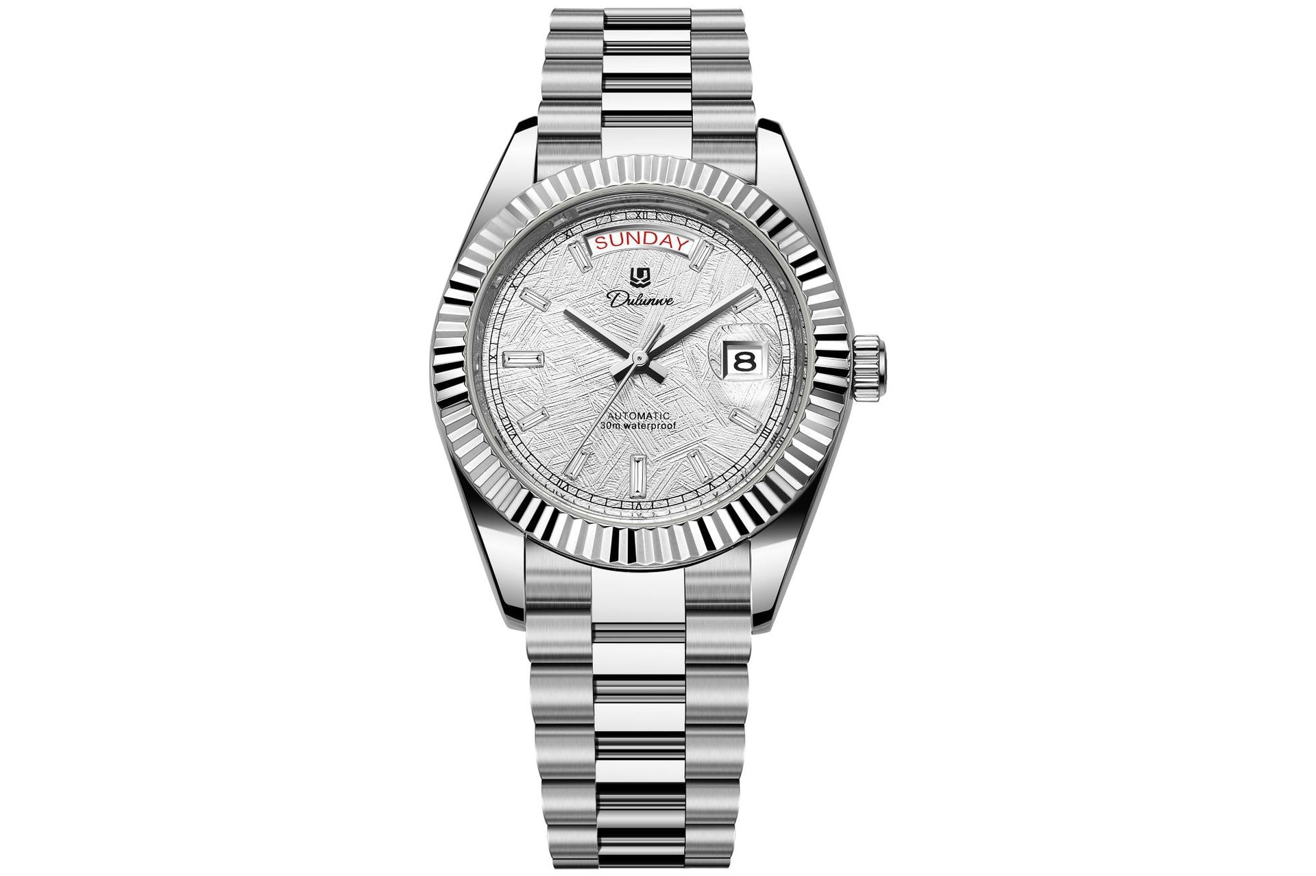 Automatic Calendar Mens Watch Stainless Steel