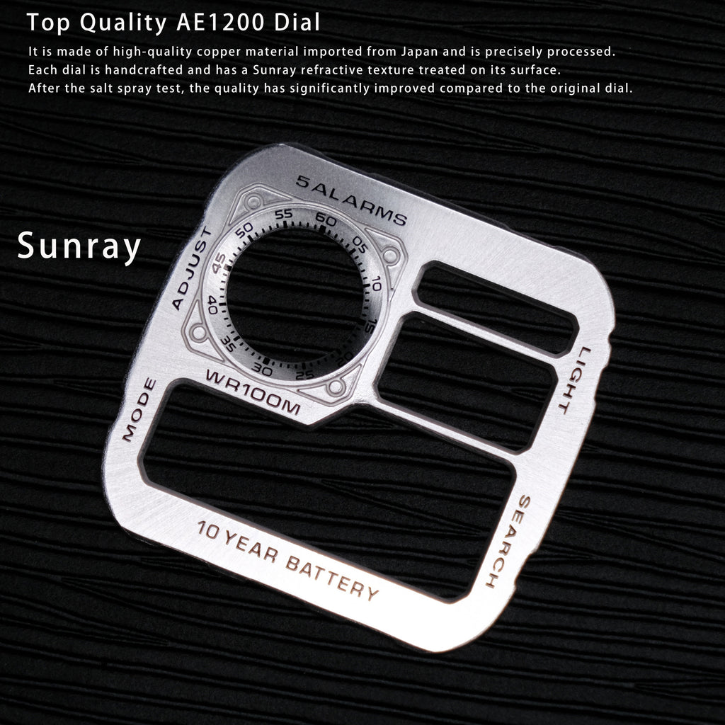 Metal AE1200 Watch Dial Modification Kit