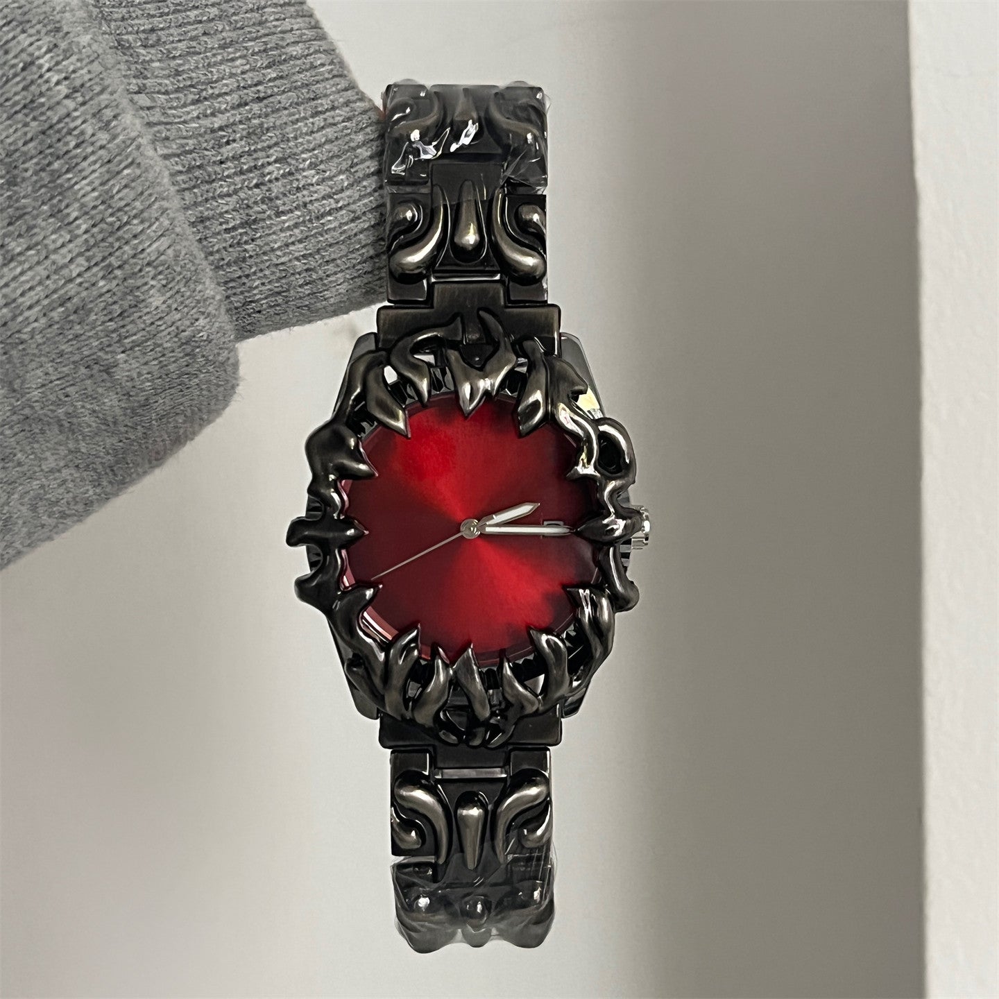 Gothic Devil Eye Embossed Dial Watch