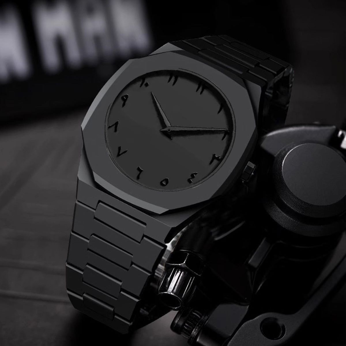 Minimalist Black Dial Quartz Watch