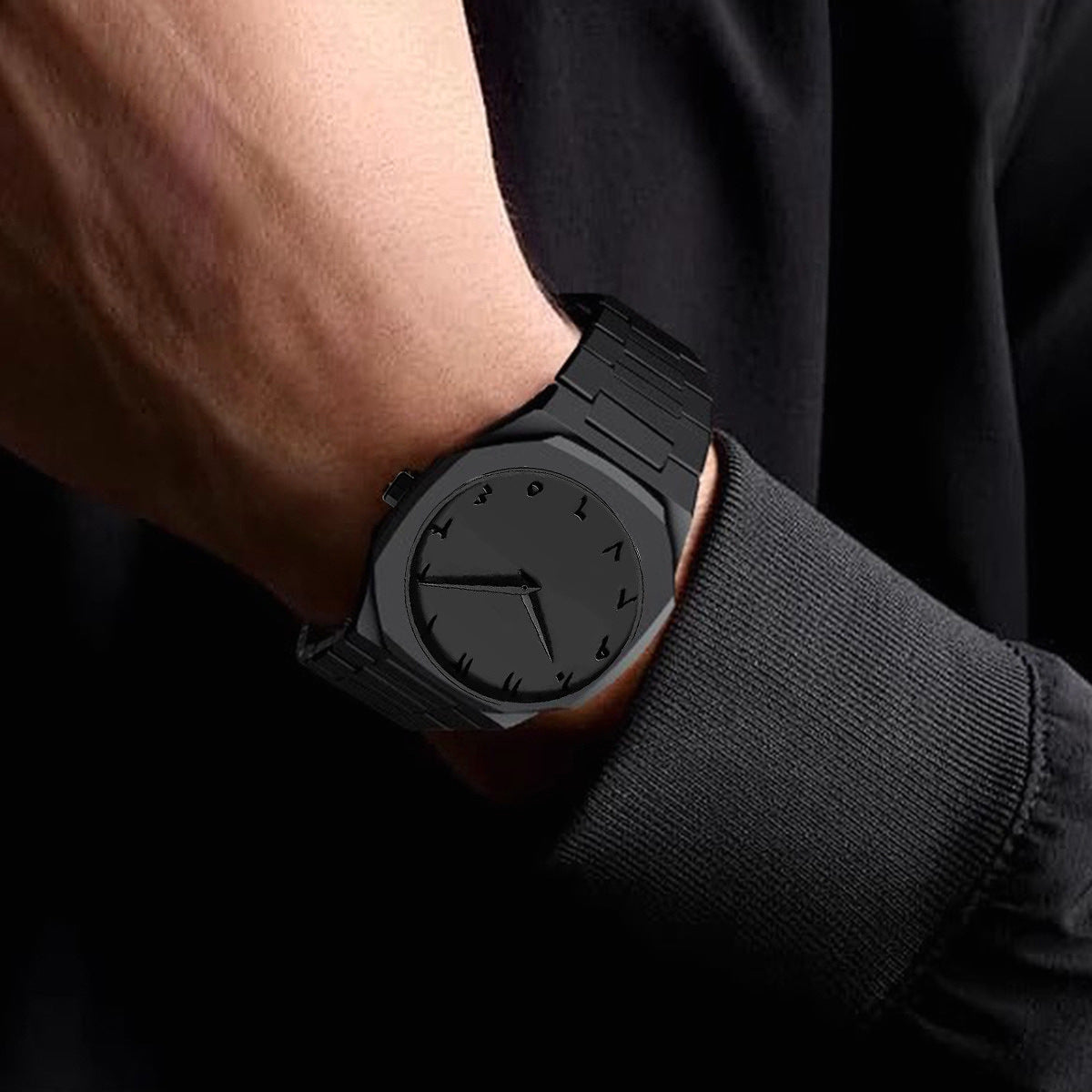 Minimalist Black Dial Quartz Watch