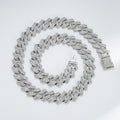 Diamond Rhombus Cuban Link Chain Necklace