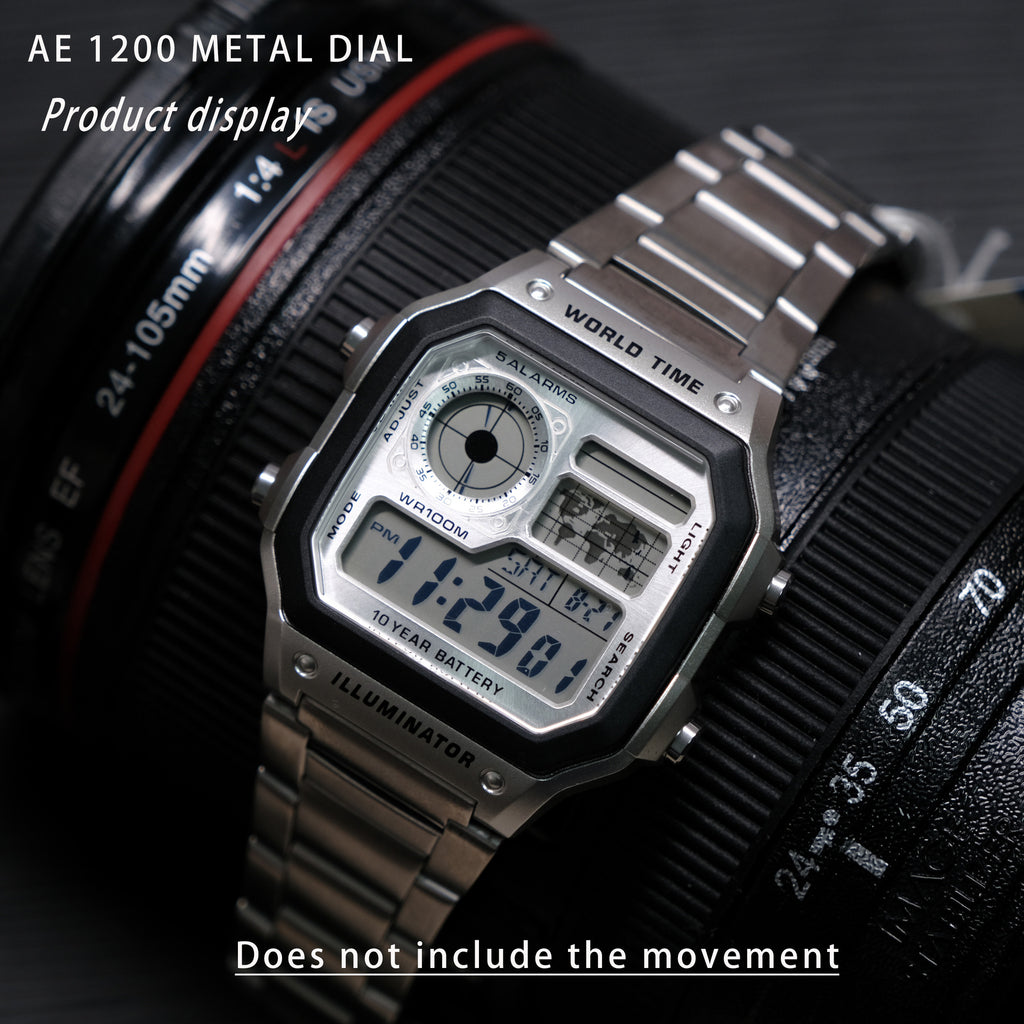Metal AE1200 Watch Dial Modification Kit