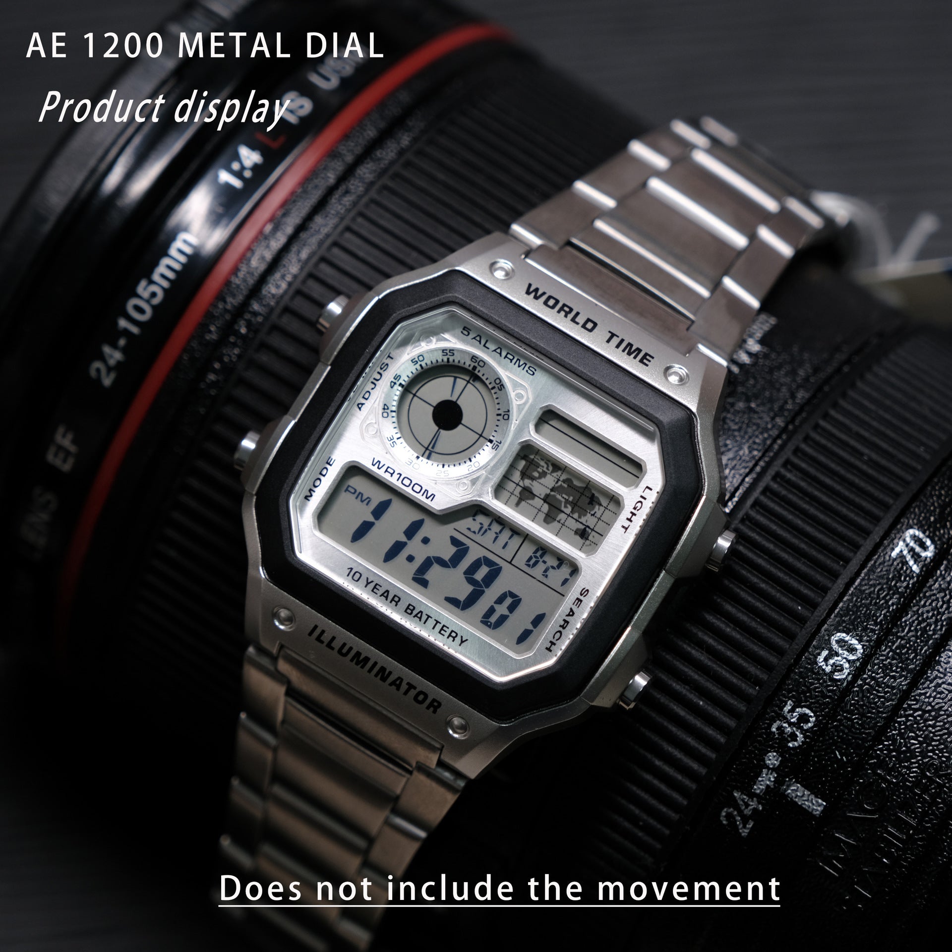 Metal AE1200 Watch Dial Modification Kit